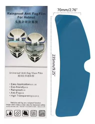 Miniatura 3 de Película Anti Lluvia Adhesivo Casco